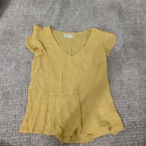 Sage the Label Yellow Top